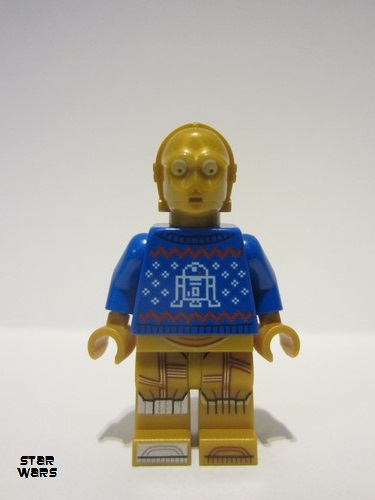 lego 2022 mini figurine sw1238 C-3PO Holiday Sweater 