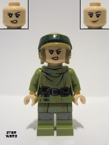 lego 2023 mini figurine sw1264 Princess Leia Olive Green Endor Outfit 