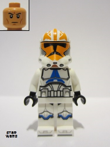 lego 2023 mini figurine sw1278 Clone Trooper, 501st Legion 332nd Company (Phase 2) - Helmet with Holes and Togruta Markings 