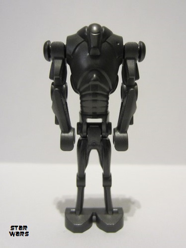 lego 2024 mini figurine sw1321 Super Battle Droid Pearl Dark Gray, Narrow Head, Chest Light Indent 