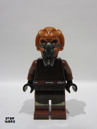 lego 2025 mini figurine sw1414 Plo Koon Dark Brown Robe, Tan Shirt, Printed Legs 