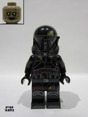lego 2025 mini figurine sw1416 Imperial Death Trooper Dark Tan Head 