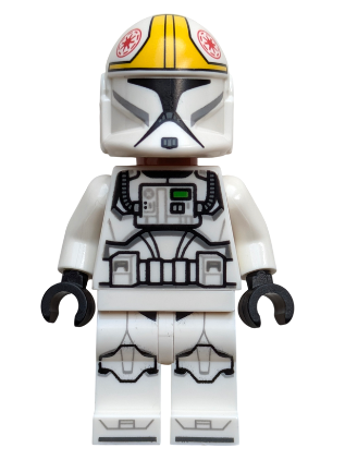 lego 2025 mini figurine sw1425 Clone Trooper Pilot Phase 1 - Yellow Markings, Nougat Head 