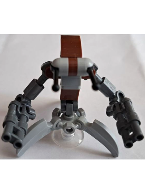 lego 2025 mini figurine sw1452 Droideka Destroyer Droid - Light Bluish Gray Claws and Plate 1 x 2 