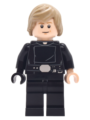 lego 2025 mini figurine sw1476 Luke Skywalker Jedi, Hair with Side Part, Smile with Crease / Frown 