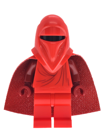 lego 2025 mini figurine sw1478 Imperial Royal Guard Dark Red Arms and Hands, Torso Creases on Front and Back 