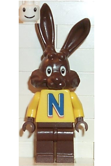 lego 2001 mini figurine gen003 Quicky the Nesquik Bunny Nestle Rabbit 