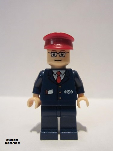 lego 2004 mini figurine spd030 Subway Train Conductor  