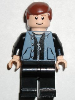 lego 2004 mini figurine spd031 Peter Parker 3 Sand Blue Vest, Black Legs 