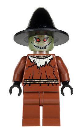 lego 2006 mini figurine bat016 Scarecrow Glow in the Dark Head 