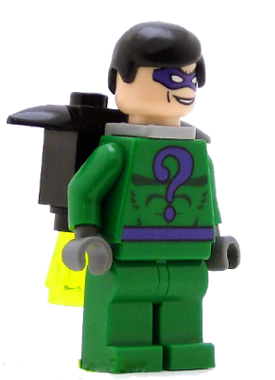 lego 2007 mini figurine bat023 The Riddler With Complete Jet Pack 
