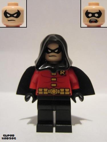 lego 2013 mini figurine sh059 Robin Black Cape and Hood 