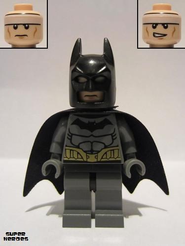 lego 2014 mini figurine sh089 Batman Dark Bluish Gray Suit\r\nGold Belt 