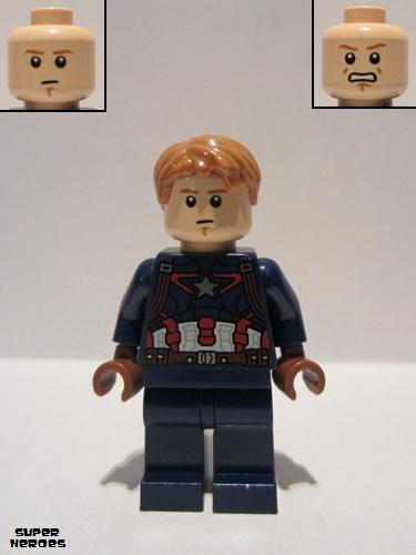 lego 2015 mini figurine sh184 Captain America Without Mask 
