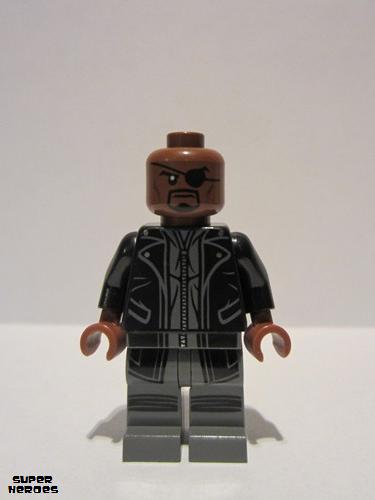 lego 2015 mini figurine sh185 Nick Fury Trenchcoat 