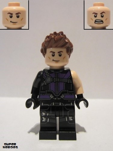 lego 2016 mini figurine sh0302 Hawkeye Black and Dark Purple Suit 