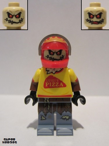 lego 2017 mini figurine sh0332 Scarecrow Pizza Delivery Outfit 