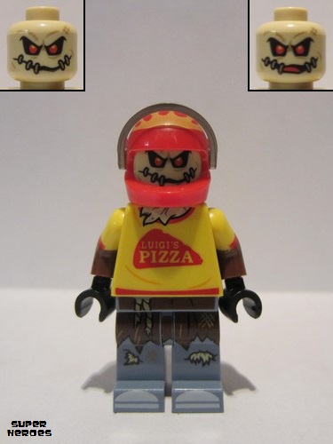 lego 2017 mini figurine sh332 Scarecrow Pizza Delivery Outfit 