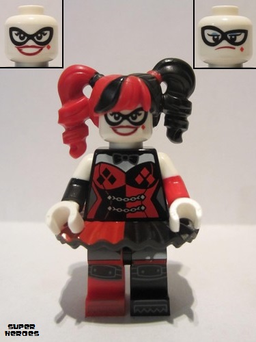 lego 2017 mini figurine sh398 Harley Quinn Black and Red Tutu 