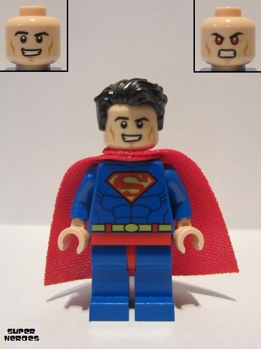 lego 2018 mini figurine sh0489 Superman Blue Suit, Tousled Hair 