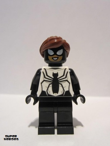 lego 2020 mini figurine sh615 Spider-Girl Black and White 