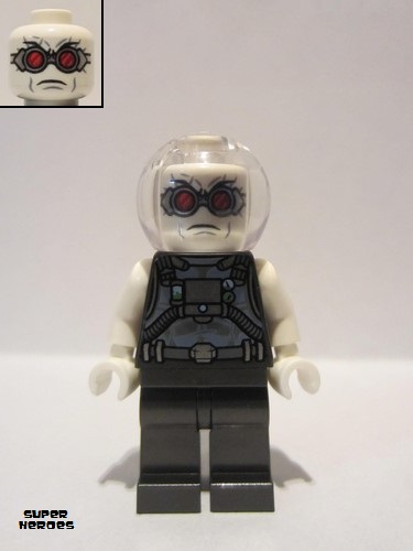 lego 2020 mini figurine sh662 Mr. Freeze Pearl Dark Gray 