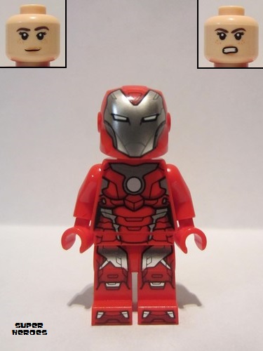 lego 2020 mini figurine sh665 Rescue (Pepper Potts) Red Armor 