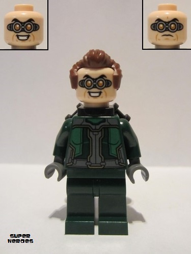 lego 2021 mini figurine sh0687 Dr. Octopus (Otto Octavius) / Doc Ock Dr. Octopus (Otto Octavius) / Doc Ock - Dark Green Suit 