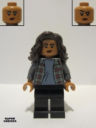 lego 2021 mini figurine sh0776 MJ Michelle Jones, Wavy Hair 