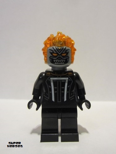 lego 2021 mini figurine sh678 Ghost Rider Roberto 'Robbie' Reyes - Flat Silver Head 