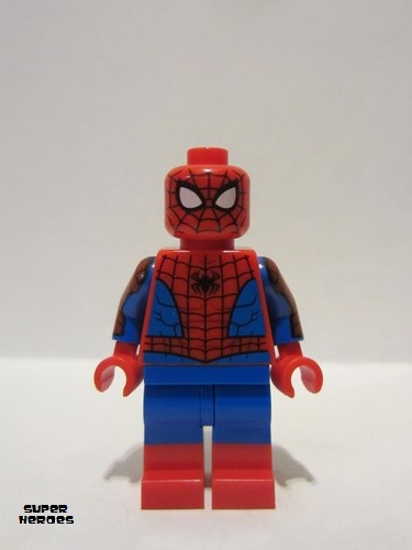 lego 2021 mini figurine sh708 Spider-Man Printed Arms, Red Boots 