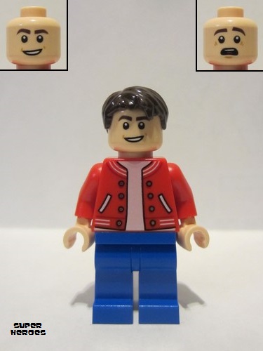 lego 2021 mini figurine sh714 Peter Parker Red Jacket 