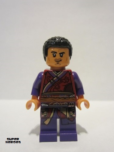 lego 2022 mini figurine sh793 Wong Dark Red Torso, Purple Legs 
