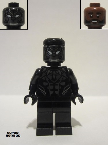 lego 2022 mini figurine sh807 Black Panther Claw Necklace, Dark Bluish Gray Highlights 