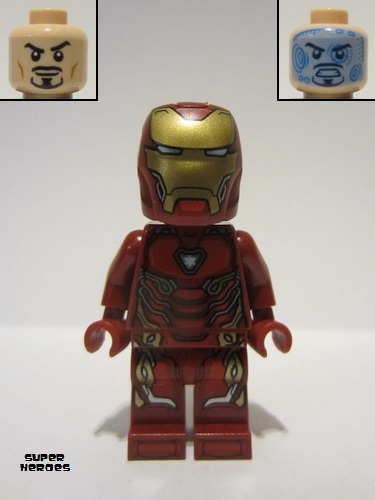 lego 2022 mini figurine sh828 Iron Man Mark 50 Armor Helmet with Large Visor 