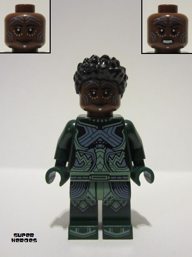 lego 2022 mini figurine sh844 Nakia Dark Green Suit 