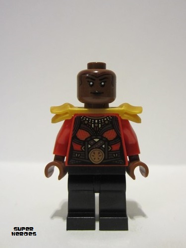 lego 2023 mini figurine sh0870 Okoye Red Top, Shoulder Armor 