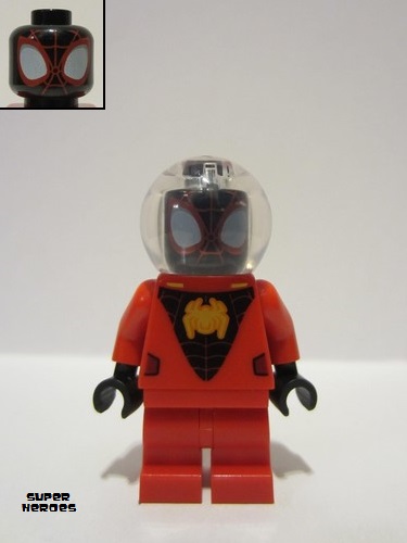 lego 2023 mini figurine sh862 Spider-Man Miles Morales - Red Suit, Medium Legs 