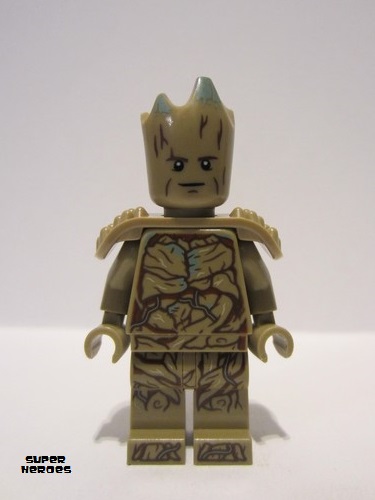 lego 2023 mini figurine sh874 Teen Groot Dark Tan with Shoulder Armor 