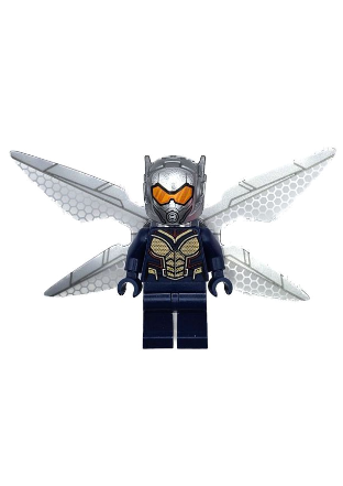 lego 2023 mini figurine sh927 The Wasp Hope van Dyne - Trans-Clear Wings with Hexagons 