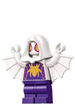 lego 2024 mini figurine sh0949 Ghost-Spider Medium Legs, Arms with Wings 