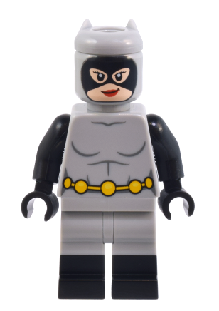 lego 2024 mini figurine sh0961 Catwoman Light Bluish Gray Suit 