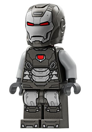 lego 2024 mini figurine sh944 War Machine Pearl Dark Gray and Light Bluish Gray Armor 