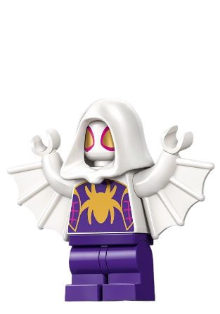 lego 2024 mini figurine sh949 Ghost-Spider Medium Legs, Arms with Wings 