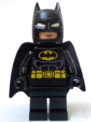 lego 2024 mini figurine sh964 Batman Black Suit, Yellow Belt, Cowl with White Eyes, Neutral / Angry with Bared Teeth 