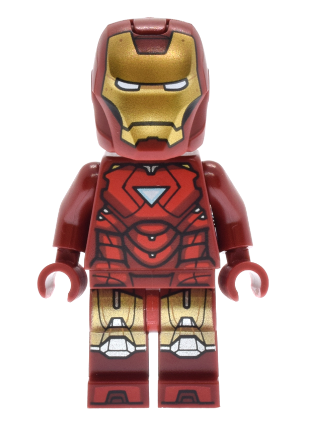 lego 2025 mini figurine sh1015 Iron Man Mark 6 Armor, Large Helmet Visor 