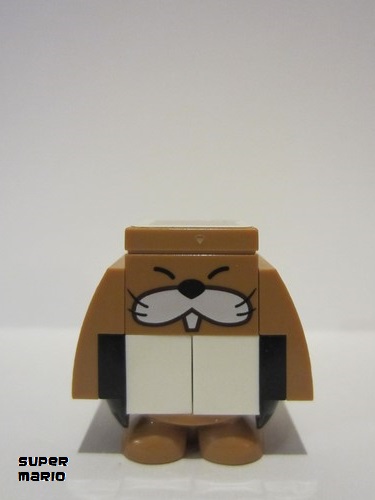 lego 2020 mini figurine mar0008 Monty Mole Face on 2 x 2 Brick 
