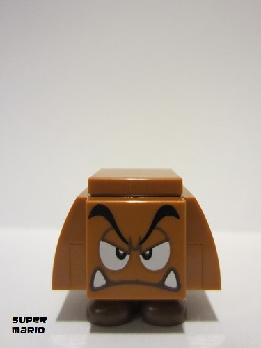 lego 2023 mini figurine mar0147 Goomba Angry, Eyelids 