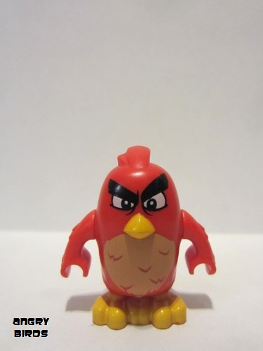 lego 2016 mini figurine ang005 Red Annoyed, Left Eyebrow Raised 