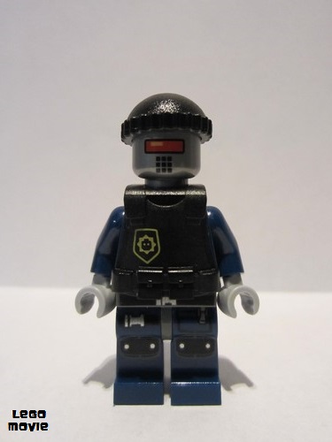 lego 2014 mini figurine tlm044 Robo SWAT With Vest and Knit Cap 